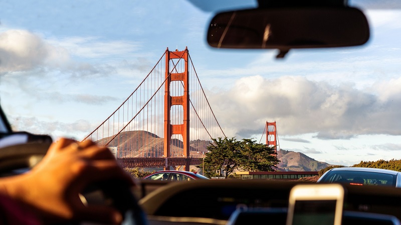 Viajando de carro por San Francisco - Califórnia