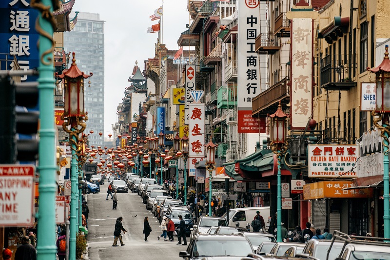 Região de Chinatown em San Francisco