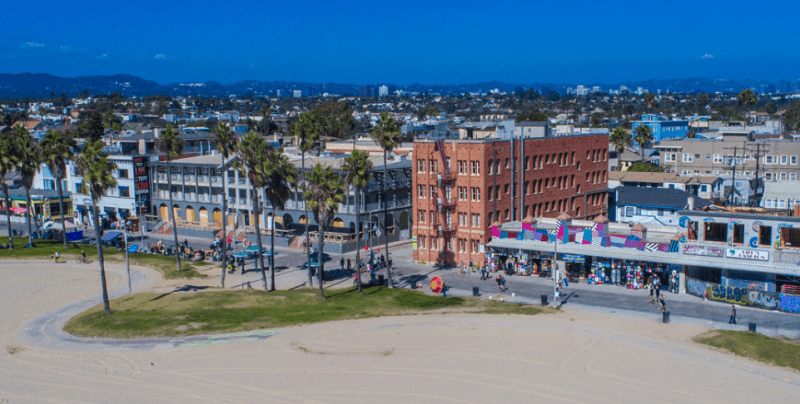 Região de Venice Beach em Los Angeles