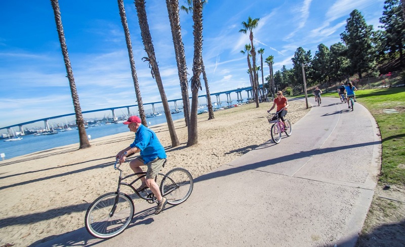 Passeio de bike na Coronado Island San Diego