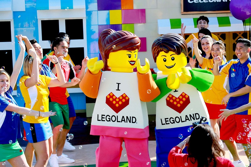 Diversão do parque Legoland Califórnia