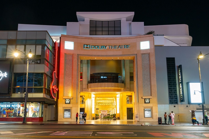 Fachada do Dolby Theatre em Los Angeles