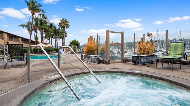 Hotel com piscina e vista em San Diego