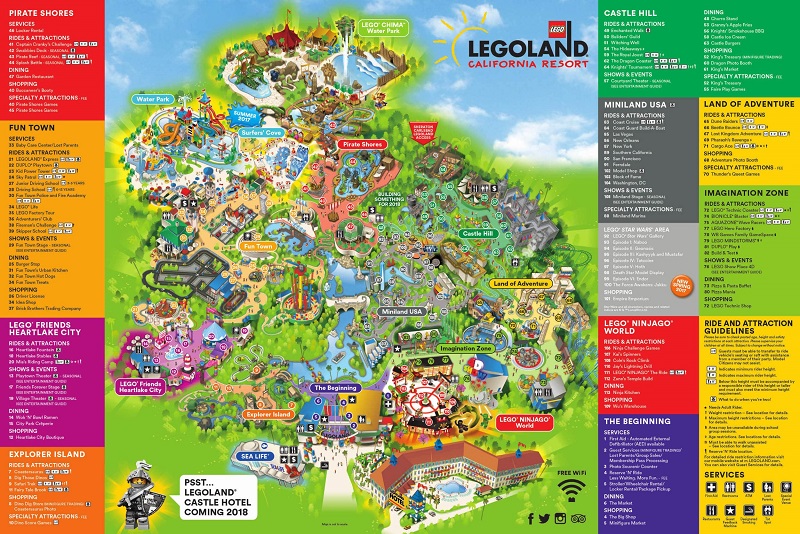 Legoland Califórnia - Mapa