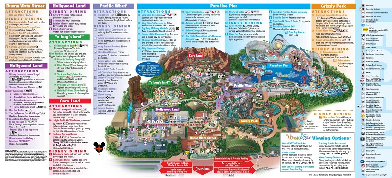 Disney California Adventure Park - Mapa