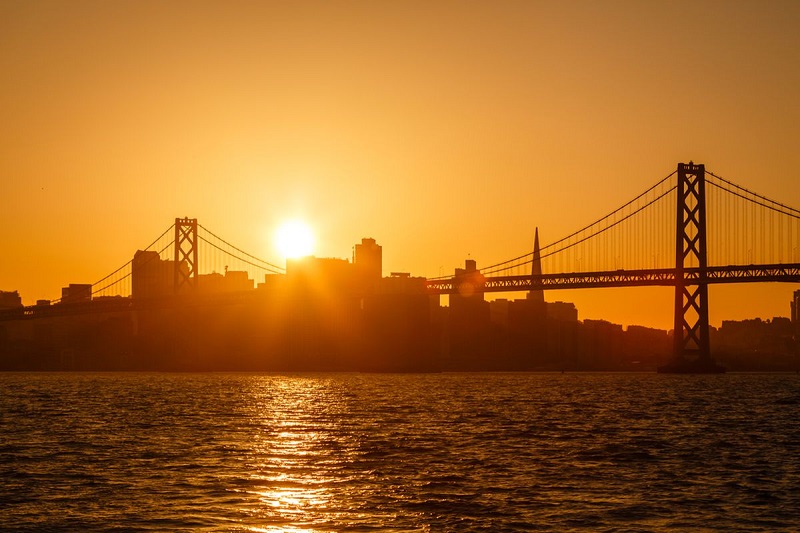 Pôr do sol em San Francisco