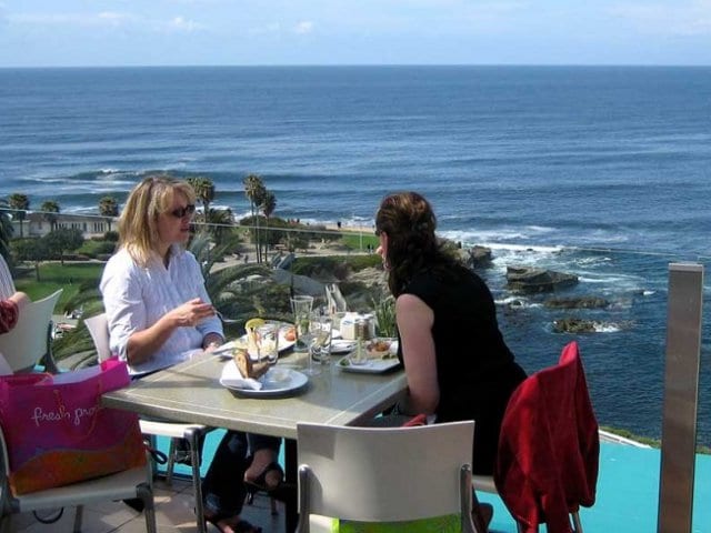 Restaurantes com vista para a praia de La Jolla em San Diego