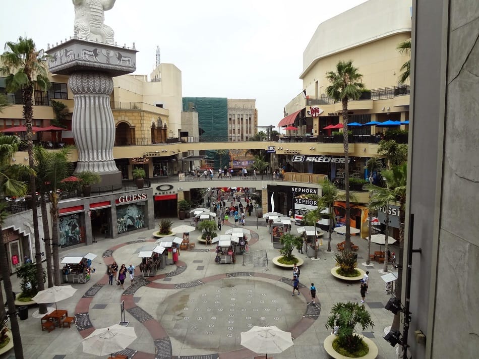  Lojas no Shopping Hollywood Highland Center em Los Angeles