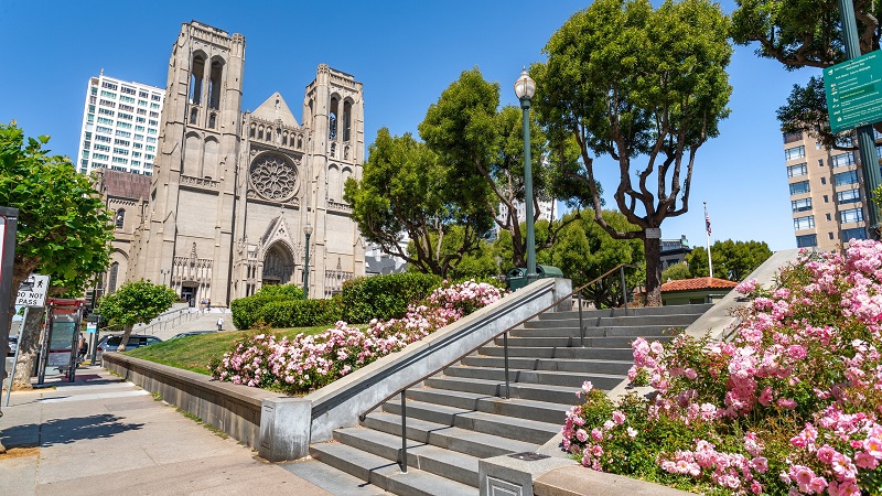 Região da Grace Cathedral em San Francisco