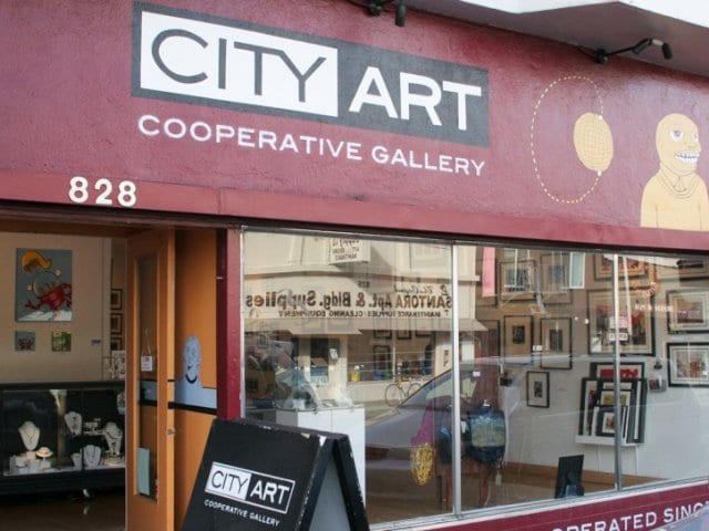 Arte local do City Art Gallery em San Francisco