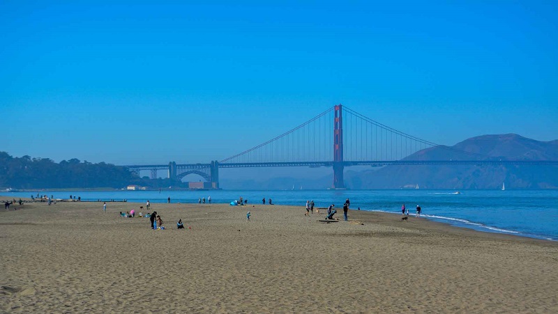 Deliciosa praia em San Francisco