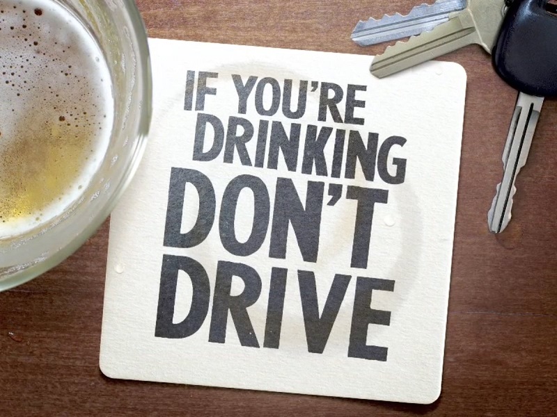 Placa se beber não dirija