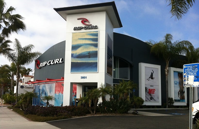  Outlet Rip Curl para a compra de pranchas e acessórios de surf na Califórnia