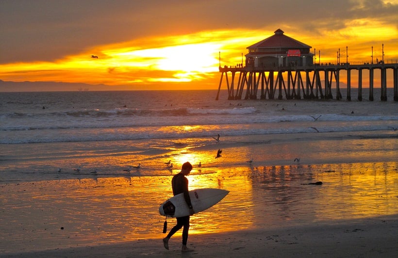 Praias específicas para surfar na Califórnia