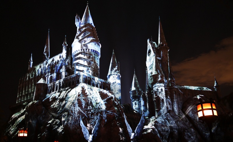 Hogwarts Universal Studios - De noite