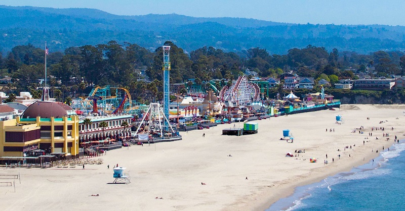Parque Santa Cruz Beach Boardwalk na Califórnia