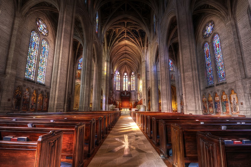 Interior da Grace Cathedral em San Francisco
