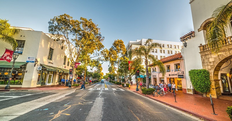 State Street em Santa Bárbara