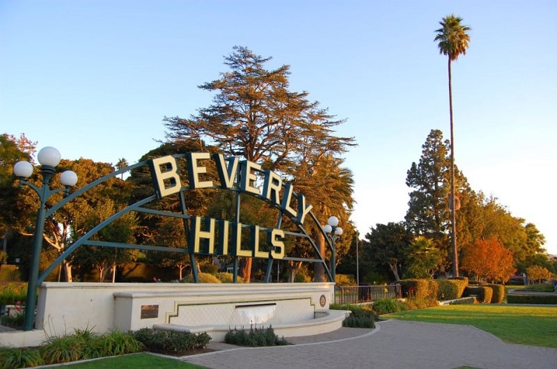 Letreiro de Beverly Hills em Los Angeles