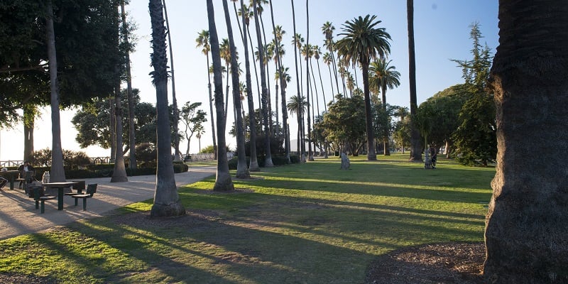 Palisades Park em Santa Mônica na Califórnia