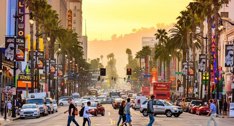 Região Hollywood em Los Angeles