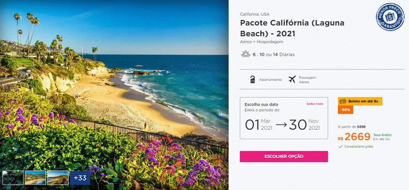 Pacote Laguna Beach 2021 Hurb