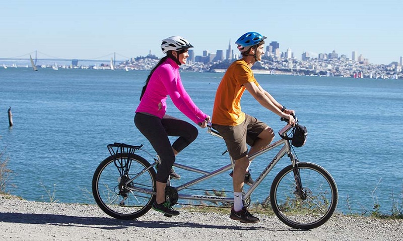 Ingresso para o tour de bicicleta pela baía de San Francisco