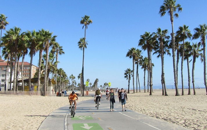 Turistas curtindo muito Los Angeles