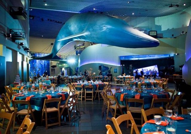Ingresso do Aquarium of the Pacific na Califórnia