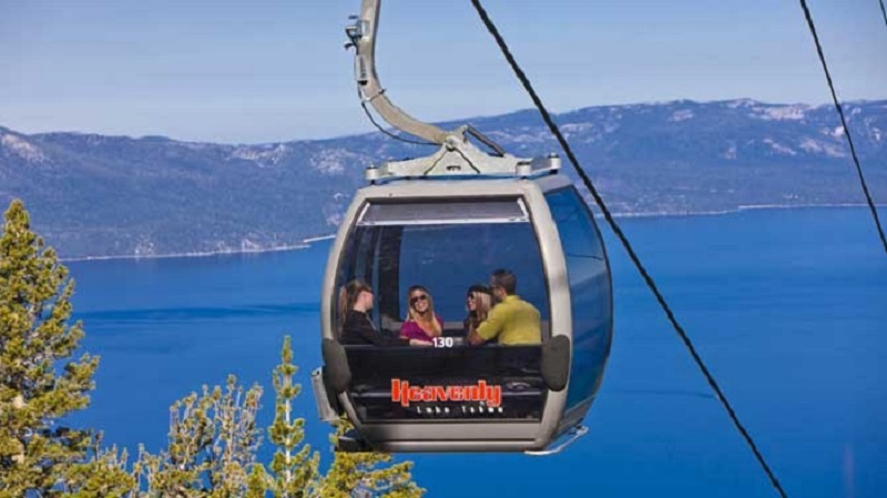 Heavenly Mountain Resort na Califórnia - Passeio de gôndola